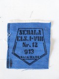 Numar matricol scolar ecuson anii 80, Baia Mare, Scoala cls I-VIII nr. 12