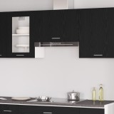 vidaXL Dulap Suspendat Negru din Stejar - 60x31x60 cm, Fabricat din Lemn Rezistent