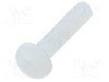 Surub UNC 4-40, poliamida, lungime 12.7mm, cap rotund, pas filet {{Pas filet}}, KEYSTONE - 9329
