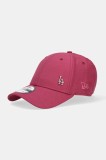 New Era sapca culoarea roz, neted, 60595163