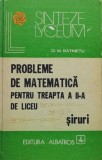 Probleme de matematica pentru treapta a II-a de liceu. Siruri - 1979 - D. M. Batinetu (BA21)