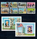 Bhutan 1982 - George Washington, Roosevelt, istorie americana, serie si colite neuzate
