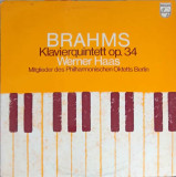 Disc vinil, LP. Klavierquintett Op. 34-JOHANNES BRAHMS, Clasica