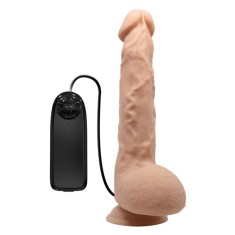 Vibrator Mare Beautiful Jason 9,8 &amp;quot; (25cm) - Vibrator de culoarea pielii Intr-o forma realista de penis foto