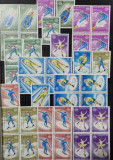 SV * JOCURILE OLIMPICE DE IARNĂ SARAJEVO 1984 * Seria 8 timbre + 8 BLOC x 4 MNH, Sport, Nestampilat