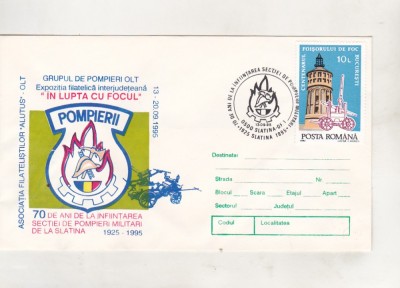 bnk fil Plic ocazional Expofil In lupta cu focul Slatina 1995 foto