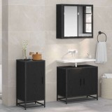 vidaXL Bufet Stejar negru 35 x 35.5 x 76 cm Lemn compozit 883580