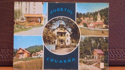 R.S.R. - COVASNA - IZVOARELE MINERALE - CIRCULATA, TIMBRATA. foto