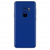 Cumpara ieftin Set Folii Skin Acoperire 360 Compatibile cu Samsung Galaxy S9 Plus (Set 2) - ApcGsm Wraps Carbon Blue, Albastru, Oem