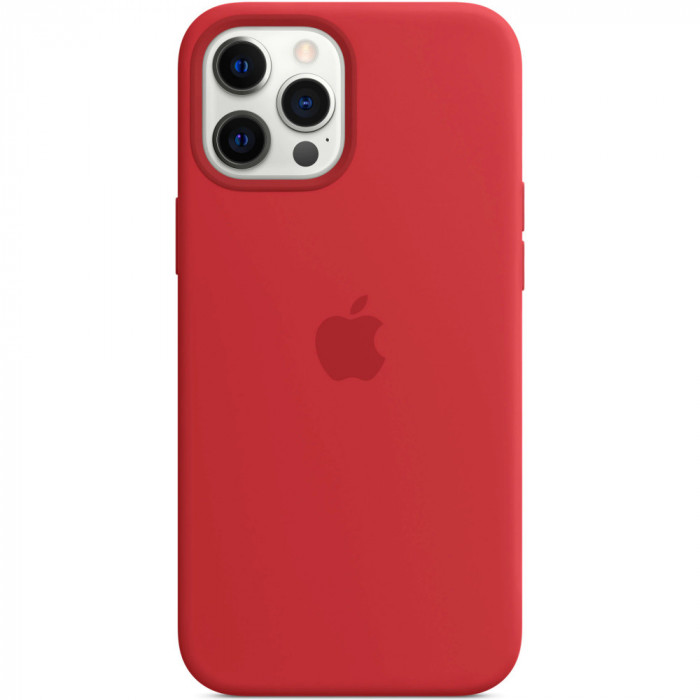 Husa de protectie Apple Silicone Case cu MagSafe pentru iPhone 12 Pro Max, Red, Blister