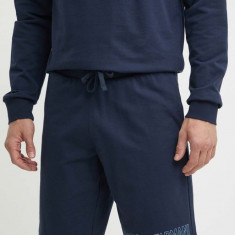 Emporio Armani Underwear pantaloni scurți din bumbac lounge culoarea albastru marin, 111004 4R566