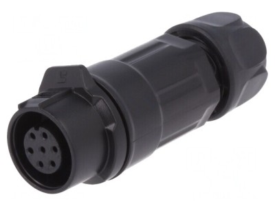 Conector Circular Mamă 7 PIN Aurit 3A Dimensiune 12 foto