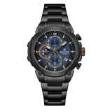 Ceas Bărbați Naviforce 8071 Negru-Albastru &ndash; Funcții Multiple, Design Business, Shockproof, Rezistent la Apă 3ATM