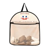 Geanta de Depozitare, Tip Saculet, de Agatat, Multifunctionala, din Plasa, 40 x 10 x 44 cm, Negru