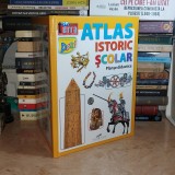ATLAS ISTORIC SCOLAR : PLANSE DIDACTICE , CD PRESS , 2017 ( CARTONATA ) *
