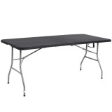 Masa dreptunghiulara pliabila multifunctionala, 180x75x75cm, neagra Household NewTrend