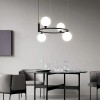 Candelabru elegant cu 4 globuri albe, dulie G9 x 4, inaltime reglabila