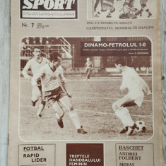 Revista SPORT nr. 7 (198) - Aprilie 1967 - Rapid, Metrom Brasov, Steaua