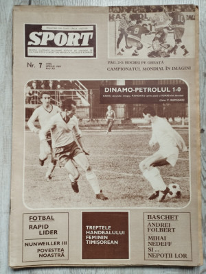 Revista SPORT nr. 7 (198) - Aprilie 1967 - Rapid, Metrom Brasov, Steaua foto