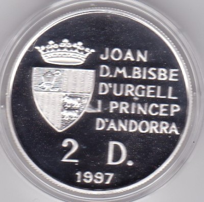 Andorra Andora 2 Diners 1997 Jocurile Olimpice de iarna 1998 foto