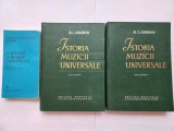 O ISTORIE A MUZICII UNIVERSALE - CHRISTIAN FRIEDRICH DANIEL SCHUBART + ISTORIA MUZICII UNIVERSALE [ VOL. II, PARTEA I + PARTEA A II-A] - R. I. GRUBER