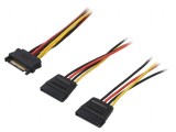 Cablu SATA III cu 2 mufe L, 0,5m