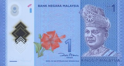 MALAEZIA █ bancnota █ 1 Ringgit █ 2011 █ P-51a █ POLYMER █ UNC █ necirculata foto