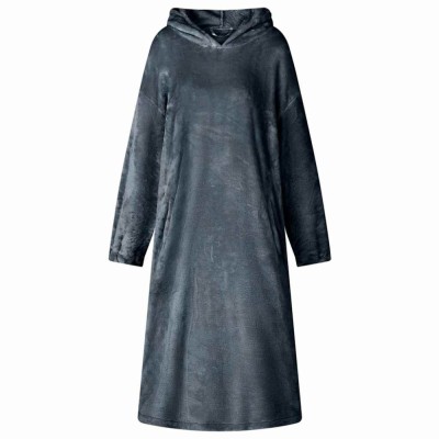 vidaXL Hanorac pătură Albastru marin l Flanelă 42017163 foto