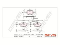 Dr!ve+ DP1010.10.1043 set placute frana disc