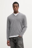 United Colors of Benetton pulover de l&acirc;nă culoarea gri, 1002U4407