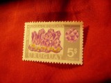 Timbru Uruguay 1972 - Minerale - Ametist , val. 5p