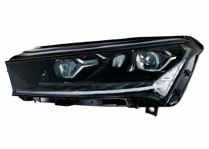 Far SKODA ENYAQ, 02.2021-, partea stanga, HELLA, LED; electrical; fara unitate control LED; cu motor; LED; fara the Skoda Crystal Lighting mark,