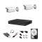 Sistem supraveghere video profesional cu 2 camere Dahua 5MP HDCVI IR 80m, hard 500GB, live internet SafetyGuard Surveillance