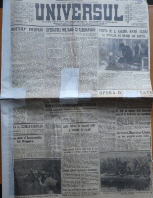 Ziarul Universul, 2 octombrie 1941, Director Stelian Popescu, stiri de pe front foto