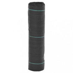 vidaXL Membrană antiburuieni, negru, 0,5x100 m, PP