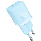 Incarcator Retea Baseus (CCGN070603), Type-C, Fast Charging, GaN, 30W, Blue