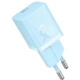 Incarcator Retea Baseus (CCGN070603), Type-C, Fast Charging, GaN, 30W, Blue