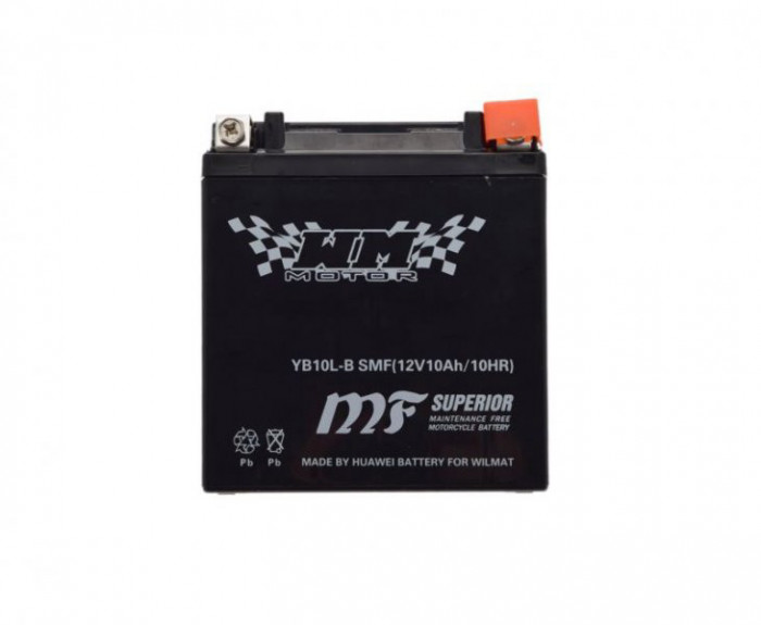 Acumulator moto YB10L-A2, 12v, 10ah Cod Produs: MX_NEW AB0021B