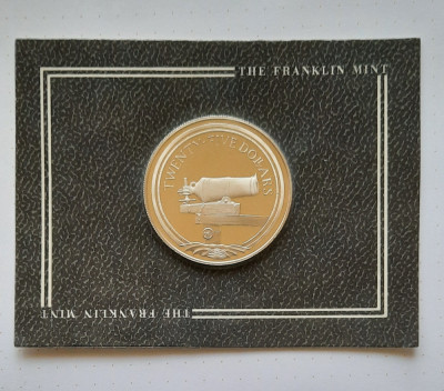Moneda de argint - 25 Dollars Insulele Virgine Britanice 1988 FM(P) - A 3896 foto