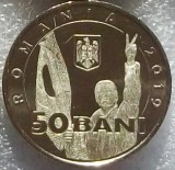 ROMANIA 50 BANI 2019 UNC necirculata - 30 de ani de la Revoluția Rom&acirc;nă - LUCIU DE MONETARIE - DIN FISIC DE BANCA **