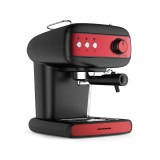 Espressor manual Heinner HEM-1100BKRD, 850W, 15 bar,1.2 l, Negru/Rosu