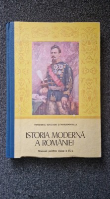 ISTORIA MODERNA A ROMANIEI. MANUAL PENTRU CLASA A IX-A - Hurezeanu 1983 foto