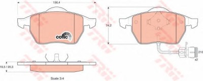 Set placute frana,frana disc AUDI A6 Avant (4A, C4) (1994 - 1997) TRW GDB1049 foto