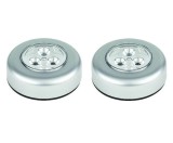 Cumpara ieftin Set 2x Lampa universala autoadeziva cu 3 LED-uri, utilizare baterii de tip AAA