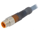 Cablu de conectare M8 3 pini 20m mufă tată dreaptă