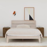 Gossi noptiere, 2 buc, maro miere, 40x34x55 cm, lemn masiv de pin