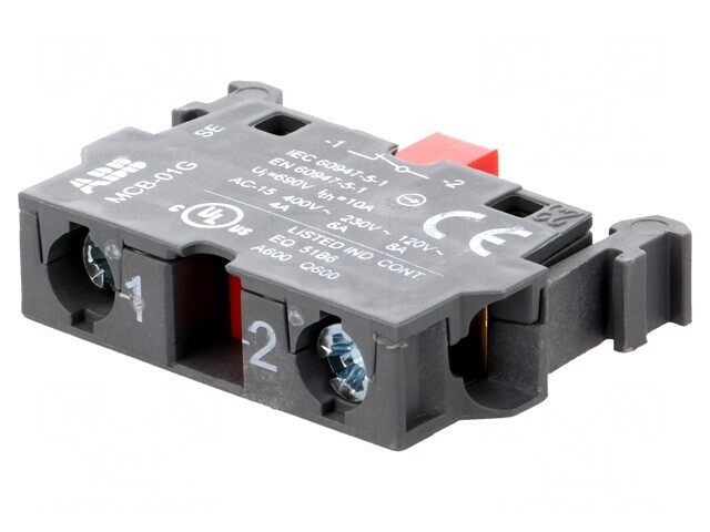 Element de Contact 22mm NC pentru Placă Frontală