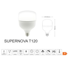 Bec LED 40W, E27, Vito Supernova, lumina rece 6400K