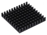 Radiator aluminiu negru 40x40x6mm