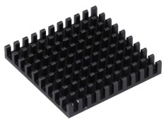 Radiator aluminiu negru 40x40x6mm